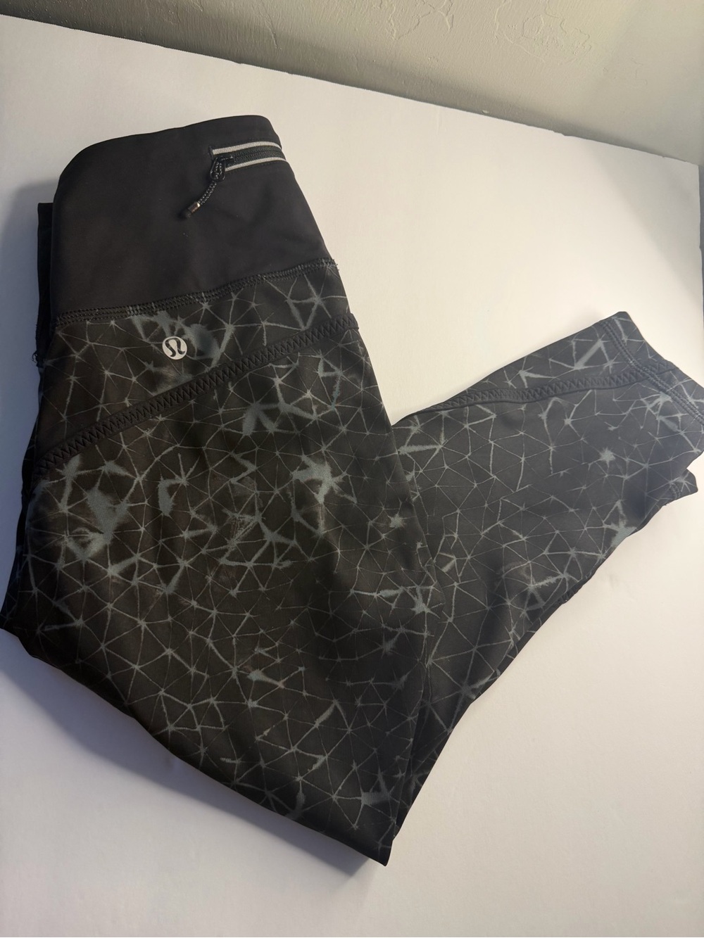 lululemon athletica Black Geometric Print Kids Leggings